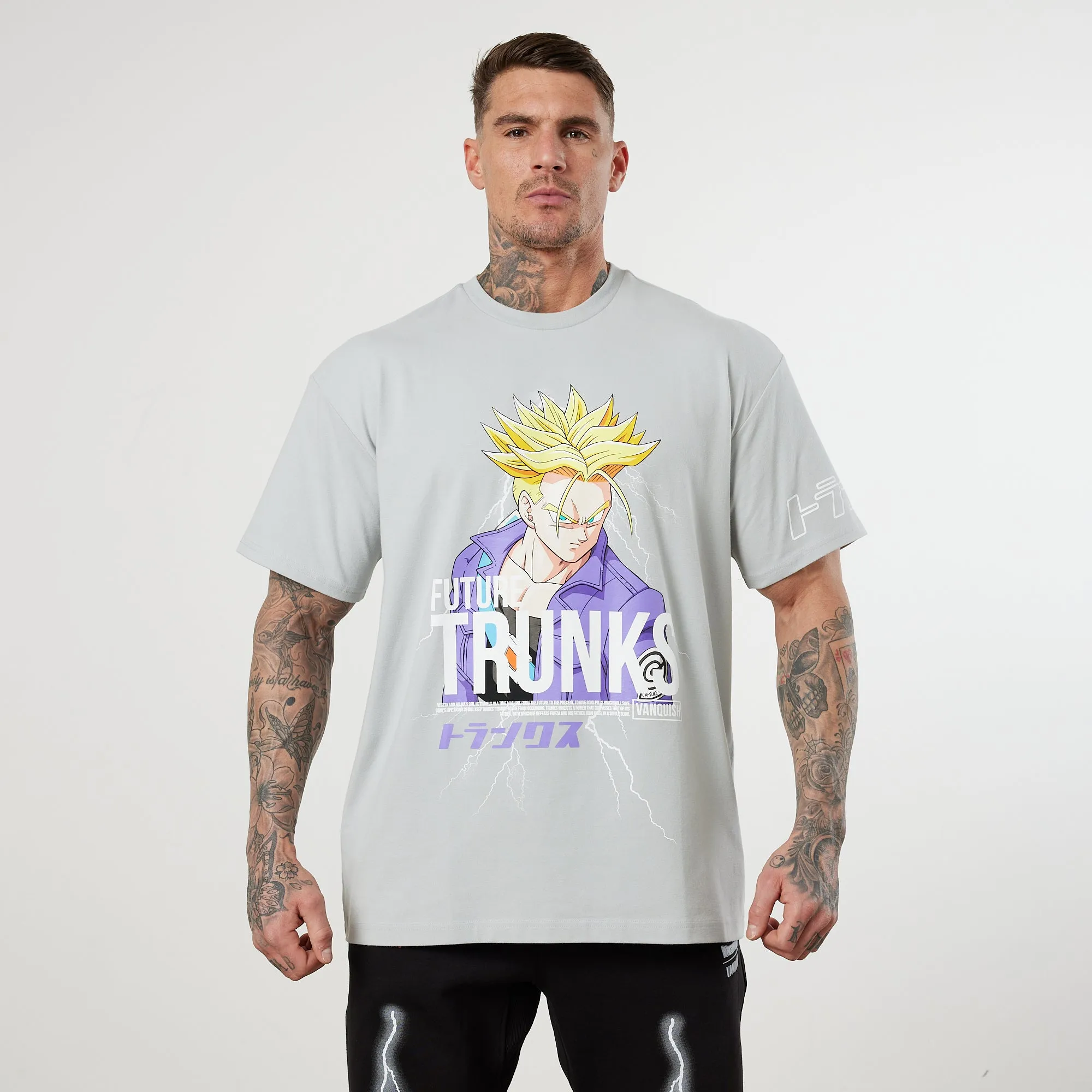 Vanquish DBZ CS Trunks Glacier Grey Oversized T Shirt