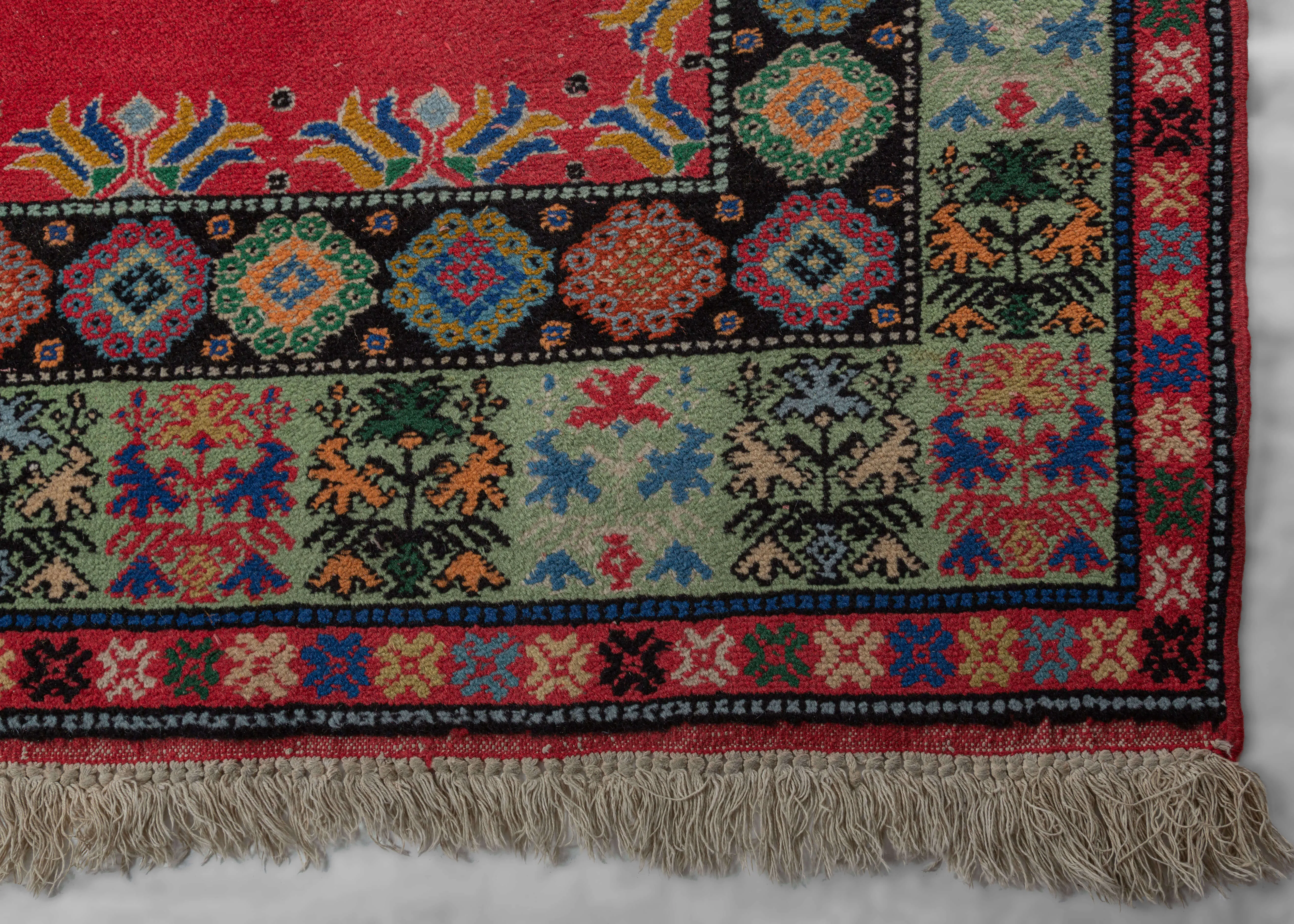 Vintage Moroccan Rabat Rug - 6'9 x 10'1