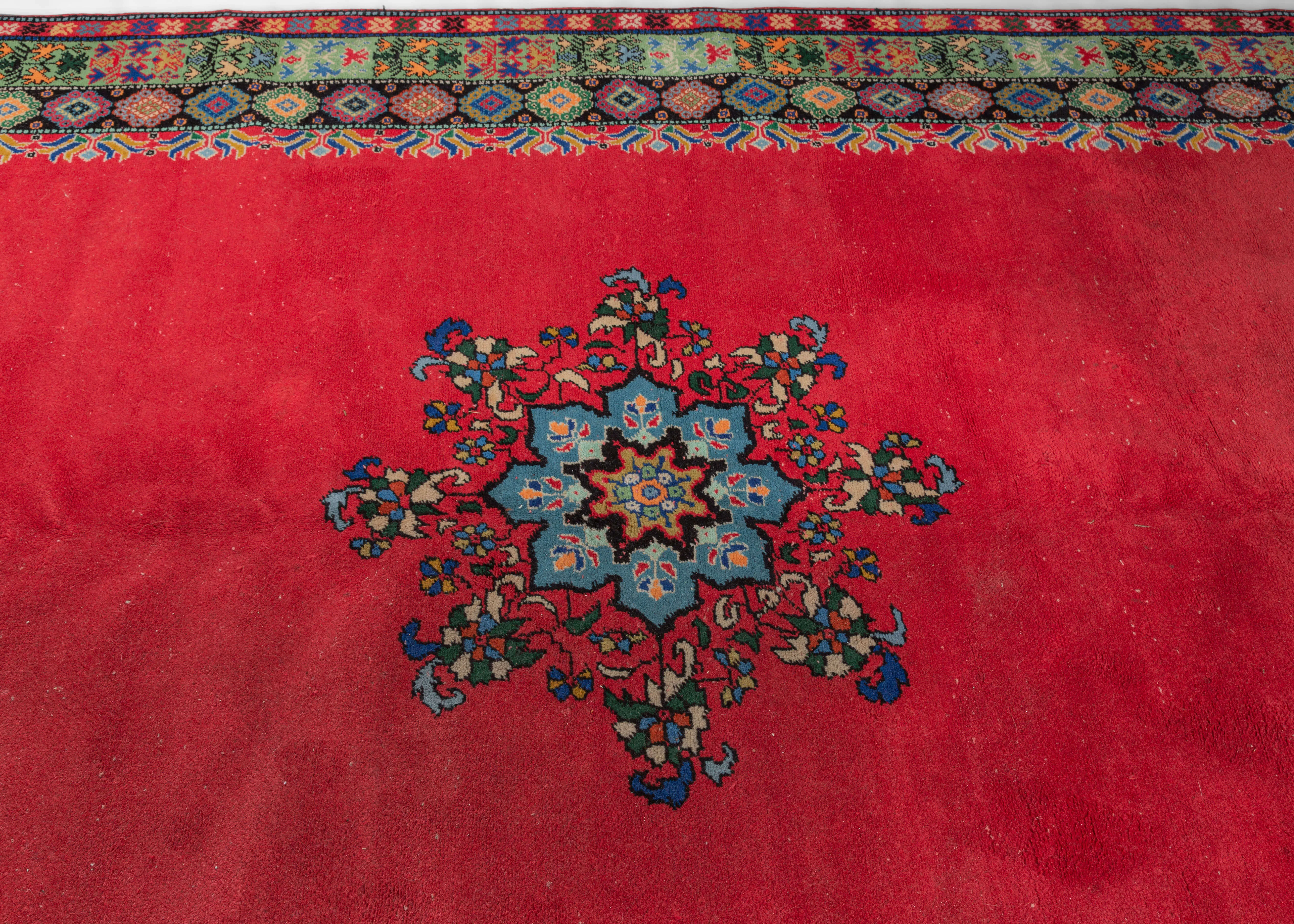 Vintage Moroccan Rabat Rug - 6'9 x 10'1