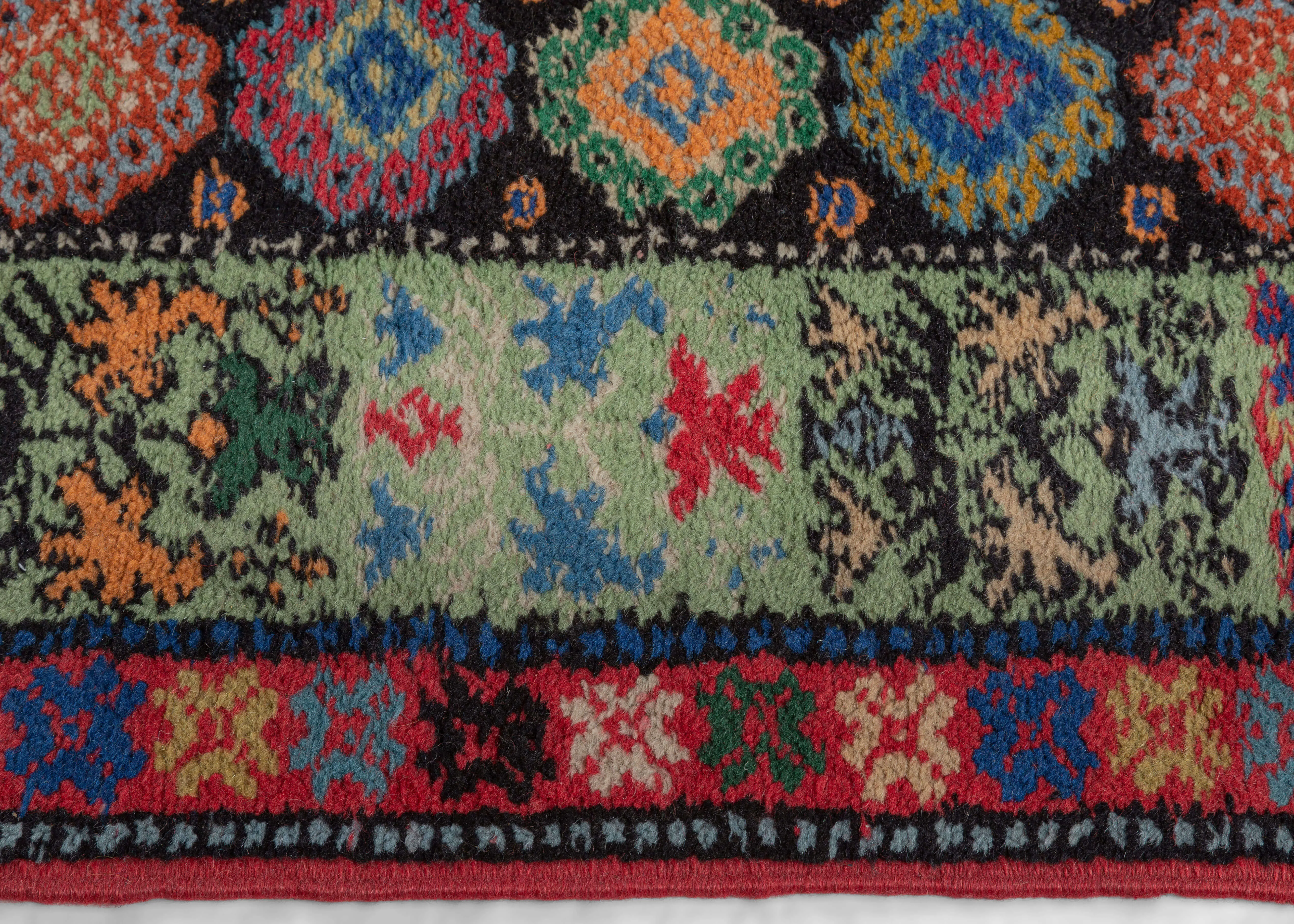 Vintage Moroccan Rabat Rug - 6'9 x 10'1