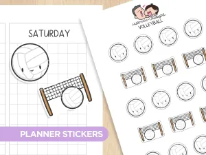 Volleyball Planner Stickers