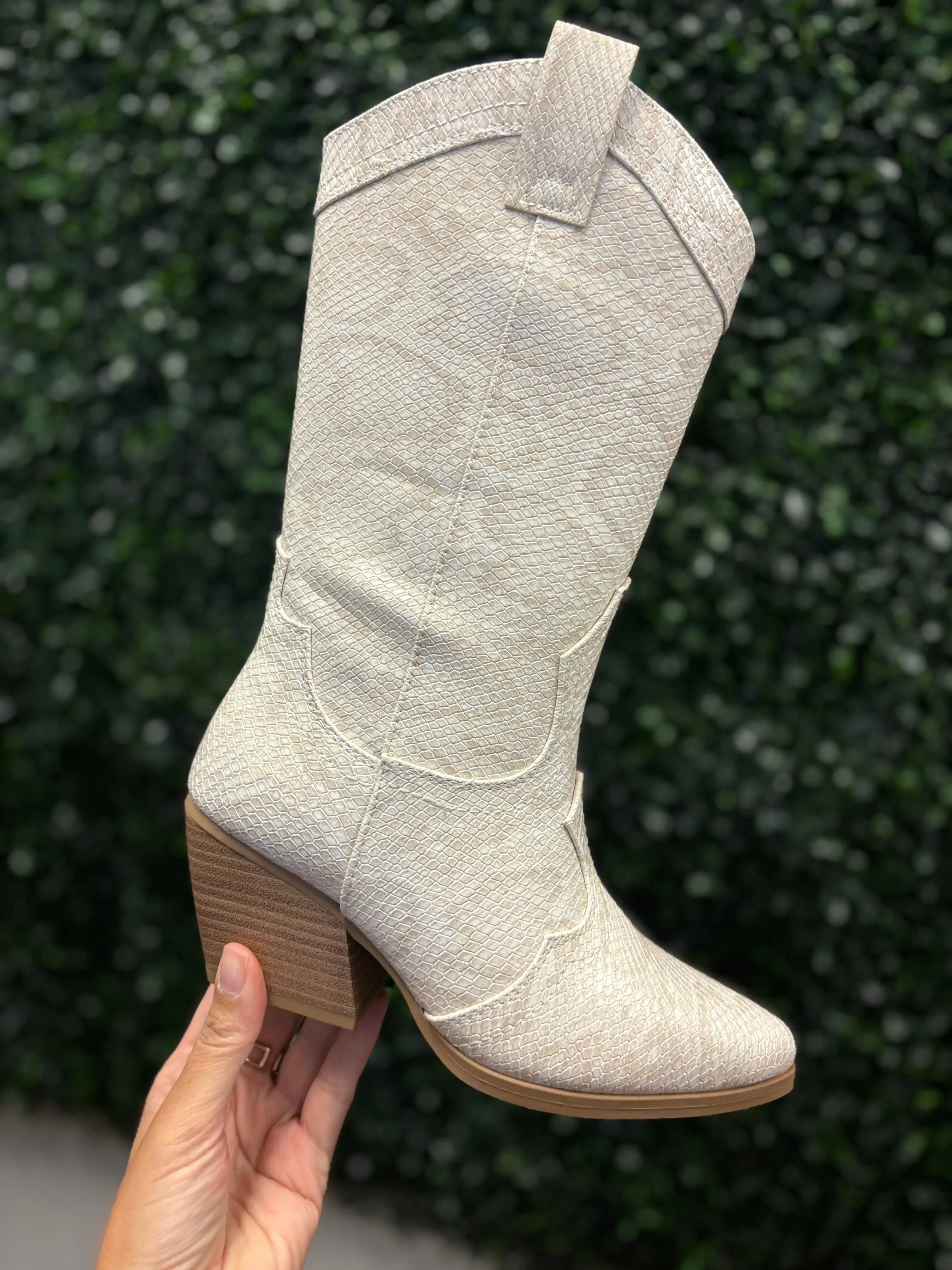 Wild Thoughts Snakeskin Boot