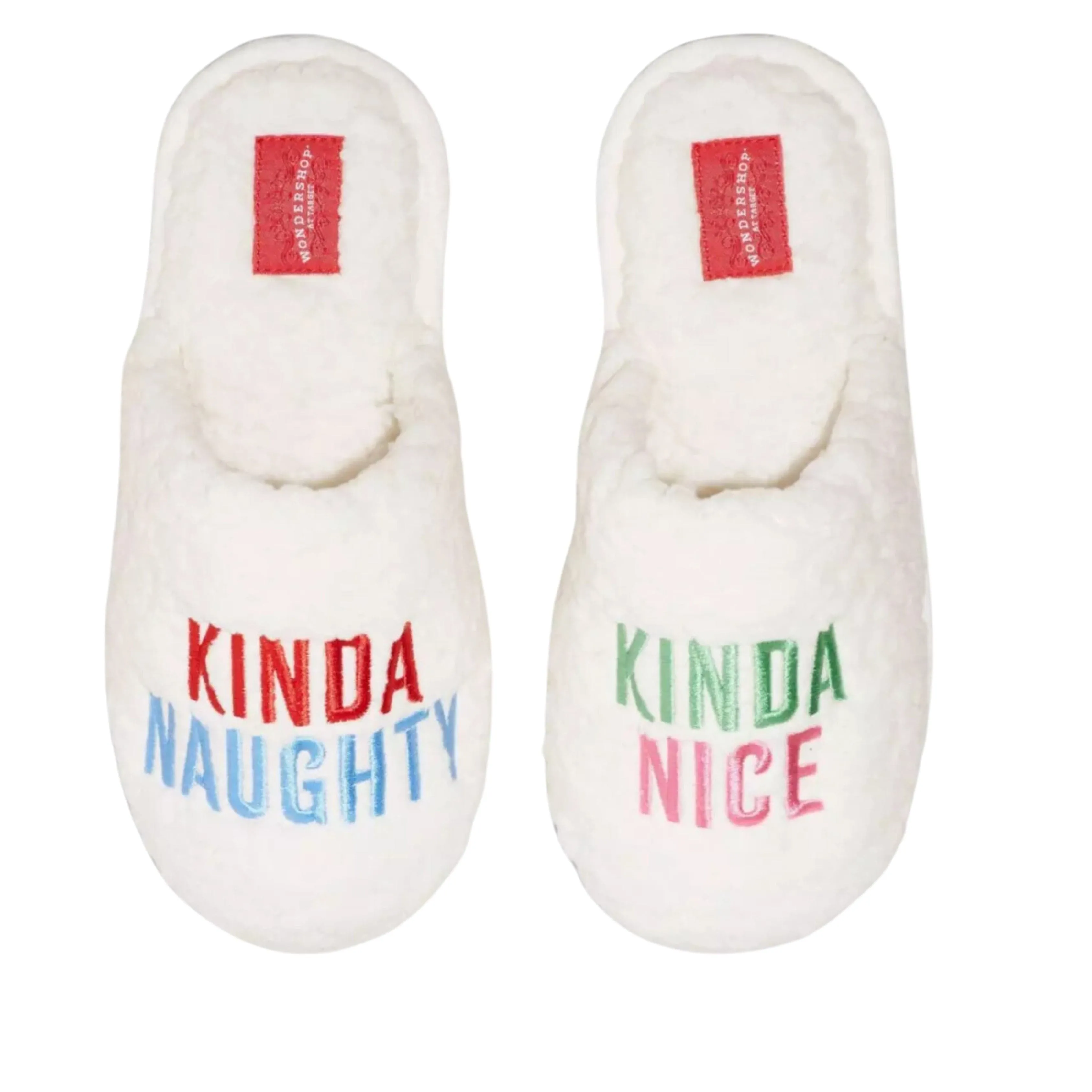 WONDERSHOP - Kinda Naughty Kinda Nice Scuff Slippers