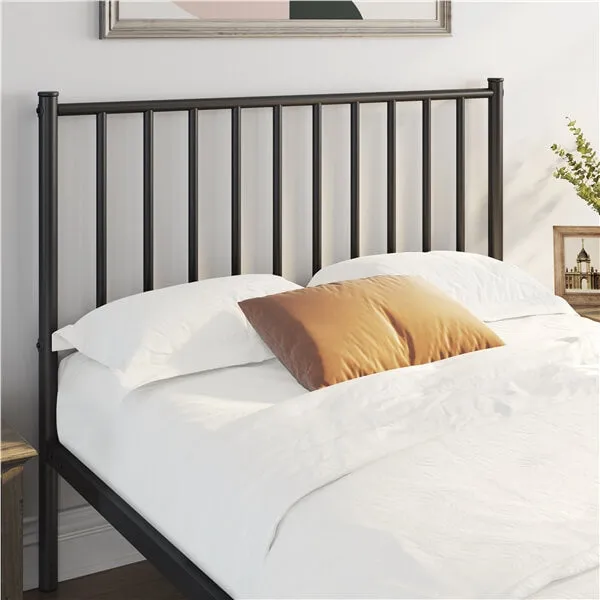 Yaheetech Minimalist Metal Bed Frame with Spindle Headboard and Footboard