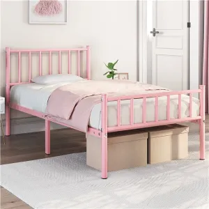 Yaheetech Twin Size Bed Frame Metal Platform Bed